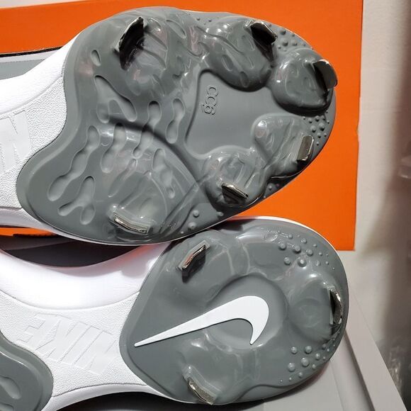 Nike Alpha Huarache 3 Varsity Low Mens Sz 12 Cleat Light Grey Black CT0829-023 - Picture 7 of 12